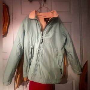 Cabela’s  StillWater Supple Co Light Blue Fleece-Lined Jacket